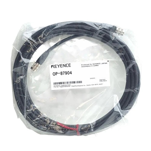 Keyence OP-87904 Laser Displacement Sensor Head Cable Length: 5m, Hirose 6-Pin M