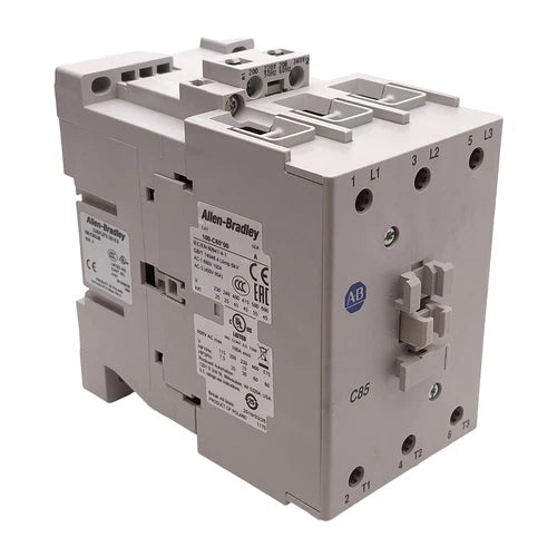 Allen Bradley 100-C85L00 IEC Contactor, 3-Pole, 400VAC 85A 45kW, 208-240VAC Coil