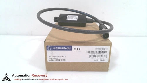 HIRSCHMANN ACA22-M12 EEC, AUTO CONFIGURATION ADAPTER, 942 125-001, NEW #325990