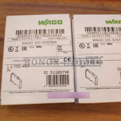 ONE WAGO Analog Input Module 750-465 New