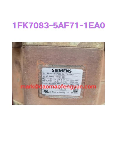 1FK7083-5AF71-1EA0 Used SIMOTICS S synchronous servo motor 1FK7 Compact 16 Nm