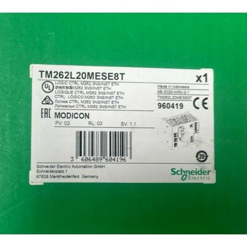 Schneider Electric Modicon TM262L20MESE8T Logic Controller