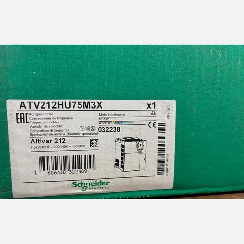 NEW IN BOX- ATV212HU75M3X Schneider Electric AC Speed Drive
