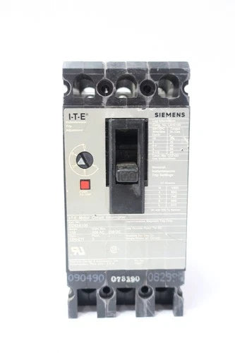 Siemens ED63A100 Molded Case Circuit Breaker 600v-ac 250v-dc 3p 100a Amp