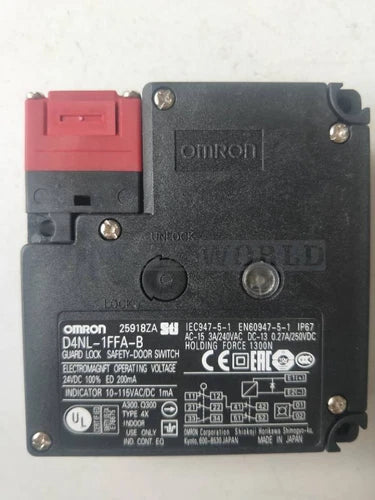 One Omron D4NL electromagnetic mechanical afety door lock D4NL-1FFA-B NEW