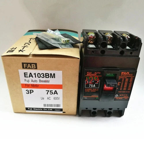 Fuji EA103BM 1PC New 75A Circuit Breaker Circuit Breaker 3P