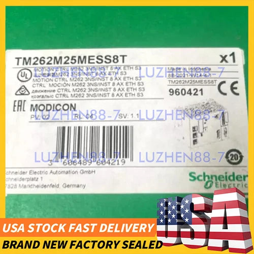 Schneider Electric Modicon TM262M25MESS8T Motion Controller Free Shipping
Opens in a new window or tab