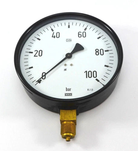WIKA ?160mm Manometer 9051821 unten 0-100 bar G 1/2