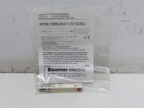 Baumer electric Induktive N?herungsschalter IFFM 08N3501/01S35L UNUSED