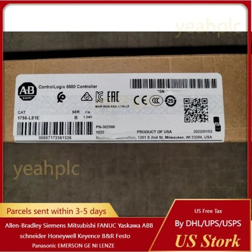 Allen Bradley 1756-L81E Sealed ControlLogix 3MB Controller  US Free Tax