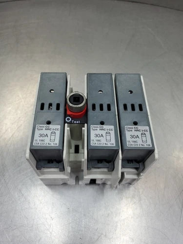 ABB OS 30ACC12 600VAC 30A Fused Switch w/3-Ferraz Shawmut ATMR20 20A Fuse  4B-36