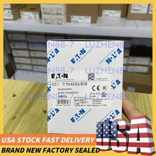 New Original EATON P3-63/EA/SVB MOELLER MAIN SWITCH P3-63/EA/SVB Free Ship
Opens in a new window or tab