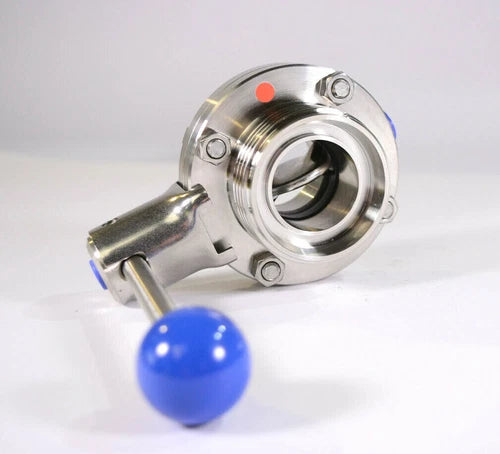 AWH Absperrklappe m. rastenden Hebel DN40 | Flansch? innen 38mm aussen 41,1mm