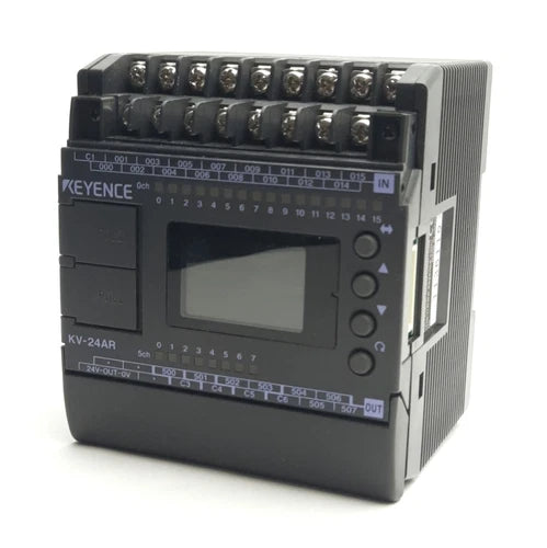 Keyence KV-24AR Base Unit Power Supply, 100-240VAC, Relay Output, 5/24V DC Input