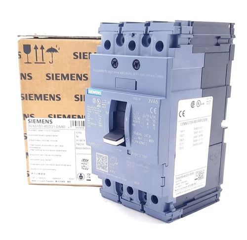 Siemens 3VA5180-4ED31-0AA0 Circuit Protection Circuit Breaker 690VAC, 80A