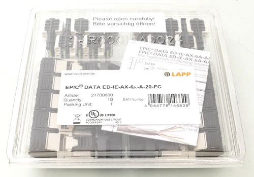 10x LAPP EPIC Data ED-IE-AX-6A-A-20-FC | 21700600
