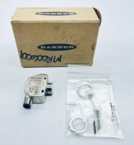 BANNER Q4XTKLAF600-Q8 SS LASER SENSOR W/ DUAL DISCRETE OUTPUTS AND IO-LINK