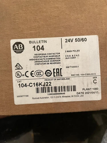 New ALLEN BRADLEY 104-C16KJ22 / 104C16KJ22