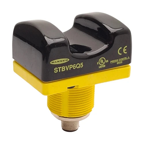 Banner STBVP6Q5 Safety Touch Button, 10-30VDC, PNP Output, 4-Pin M12, No Guard