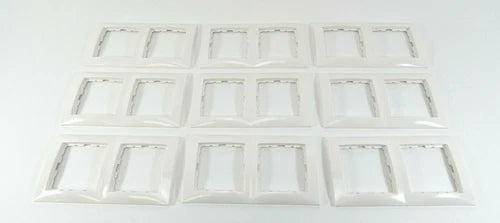 9x Bercker Abdeckrahmen f¨¹r 2-fach Steckdose | 24012