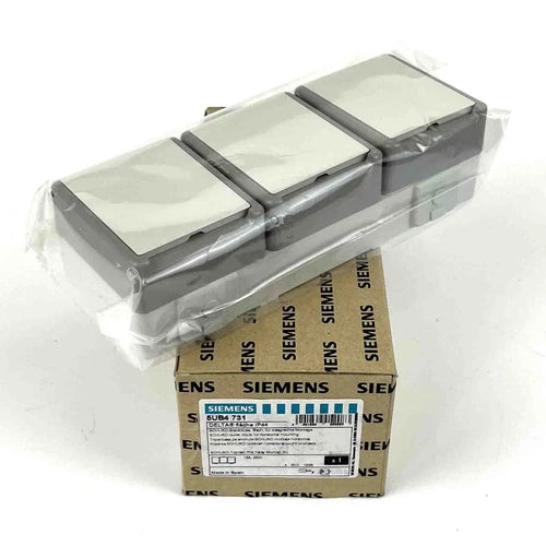 Siemens 5UB4731 Schuko Steckdose 3fach f¨¹r waagerechte Montage DELTA, OVP
