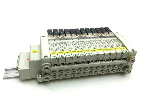 SMC Valve Manifold 6x VQC2200N-5 5x VQC2100N-5 VQC2400N-5 Solenoid Valves 24VDC