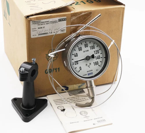WIKA 5236.17 0...160¡ãC L1=100x6mm  Druck- und Temperaturmessger?t -unused/OVP-