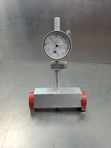 Mitutoyo 1044F Dial Indicator Force Gage w/T-Bar Eclipse Horseshoe Mount.  6E-12