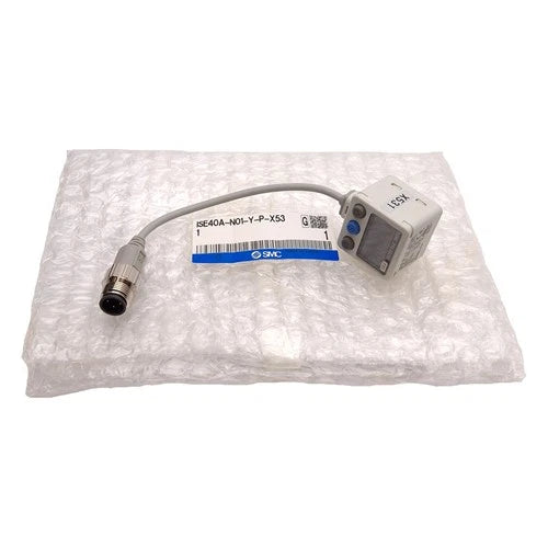 SMC ISE40A-N01-Y-P-X531 Digital Pressure Switch, PNP, -14.5~145psi, M12 4-Pin