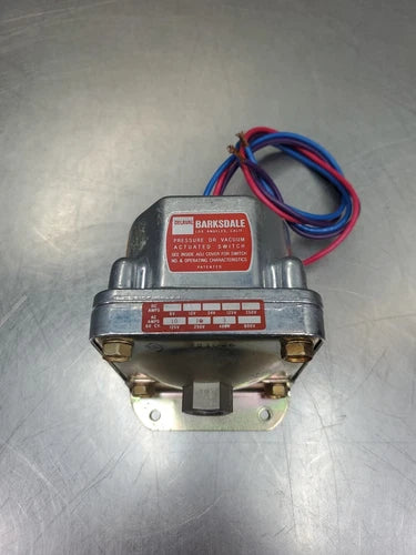 Barksdale D1H-A80SS Diaphragm Pressure/Vacuum Actuated Switch, 0.5-80 Psi. 6D-10
