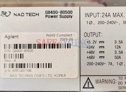 1PCS AGILENT POWER SUPPLY G8400-80500 USED