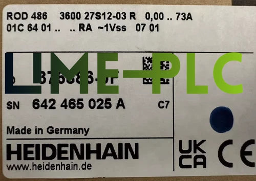 New HEIDENHAIN ROD 486 3600 27S12-03 R ID:376886-0F encoder Via Fedex or DHL
