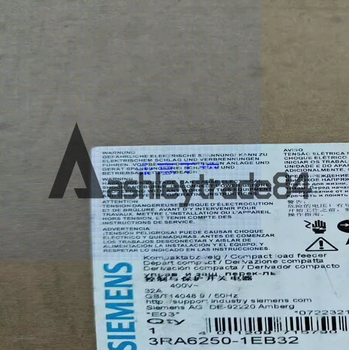 1PCS NEW SIEMENS starter 3RA6250-1EB32 3RA6 250-1EB32 3RA62501EB32
