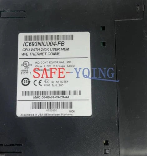 1PCS Used GE Fanuc CPU Module IC693NIU004-FB
