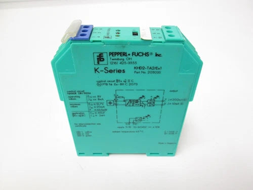 Pepperl+Fuchs KHD2-TA2/Ex1 Isolating Amplifier 8VDC 8mA DIN Mount