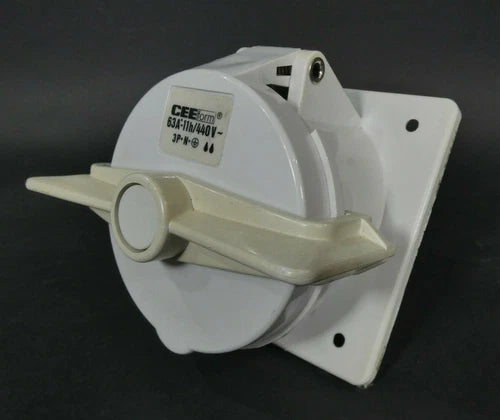 CEEform Anbausteckdose ohne Dichtung | 63A-11h/440V~ | 5 polig