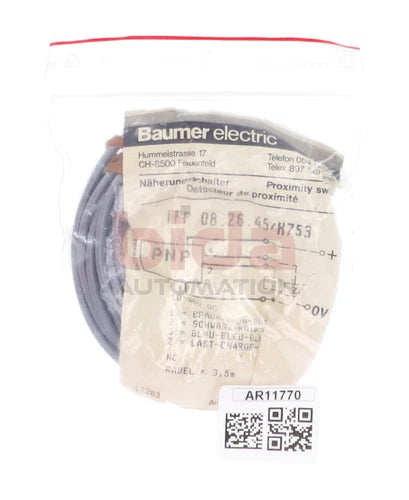 Baumer electric IFF 08.26.45/K753 N?hrungsschalter Proximity Switch