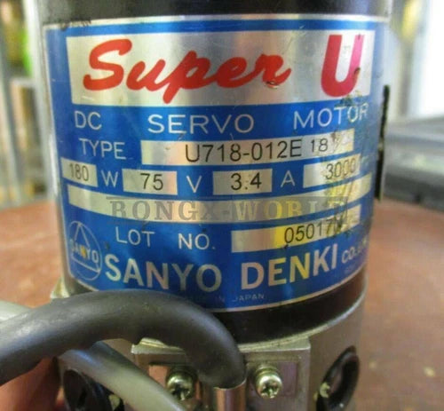 ONE Sanyo Denki Super-U DC Servo Motor U718-012E18