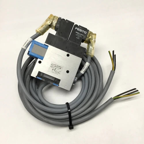 Festo VADMI-95 High Vacuum Generator, 0.95mm Laval Nozzle, 85% Max Vac, 24VDC