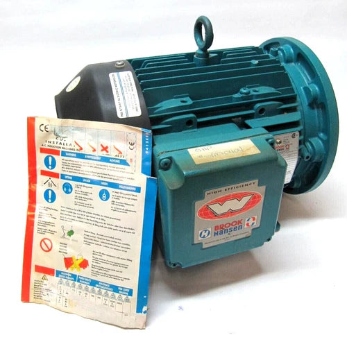 (NEW) Brook 575VAC 3Ph 5HP 1800RPM AC Motor W-DA184TC-S 2425209W-02 #F3