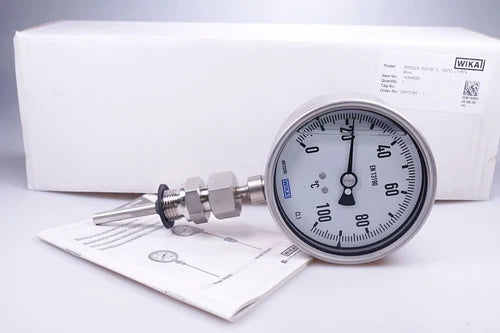 WIKA Bi Metal Thermostat Assembly R5502/4 14394050 Nominal Size 100 MM, 0-100¡ã