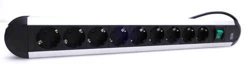 Bachmann Primo Alu Steckdosenleiste | H05VV-F 3G | 2,0m | 330.072 | 9-fach