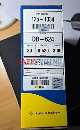 1PIECE NEW AGILENT GAS CHROMATOGRAPHIC COLUMN 125-1334 DB-624
