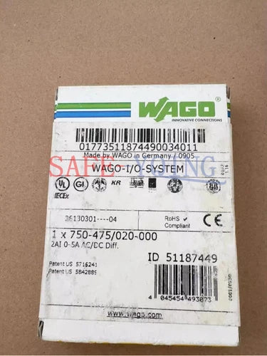 1PC New Wago 750-475/020-000 PLC Module 750-475/020-000
