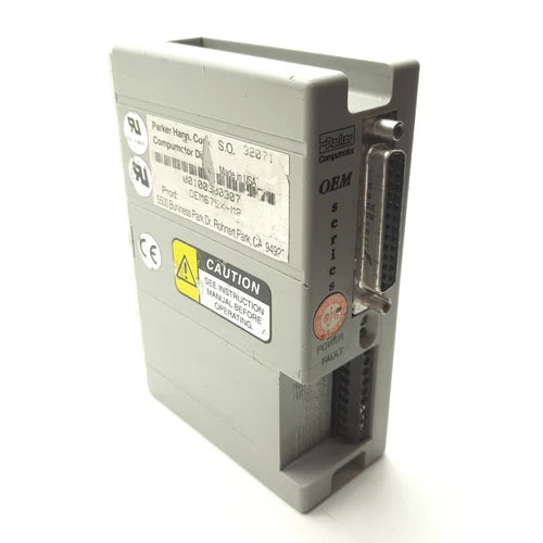 Parker OEM675X-M2 Compumotor Servo Drive 1-Axis 1.1HP 0-12A 24-75VDC RS-232