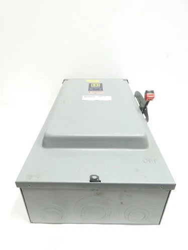 Square D HU-364-RB Non-fusible Disconnect Switch 3p 200a Amp 600v-ac