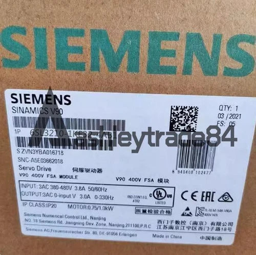 1PCS New Siemens Frequency Converter A-level Filter Version 6SL3210-1KE32-4AB1