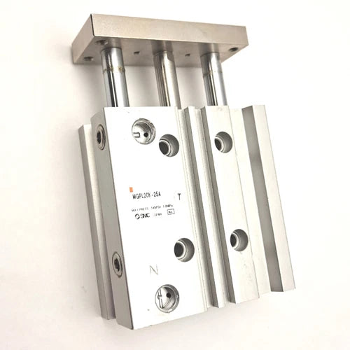 SMC MGPL20N-25A COMPACT GUIDE CYLINDER MAX 145 PSI 20MM BORE 25MM STROKE