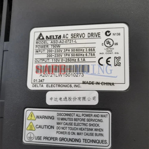 Used 1PC DELTA ASD-A2-0721-L Servo Driver