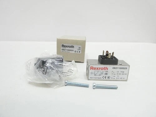 Rexroth 0821100023 Hydraulic Solenoid Valve 0.5-16bar 250v-ac 30v-dc